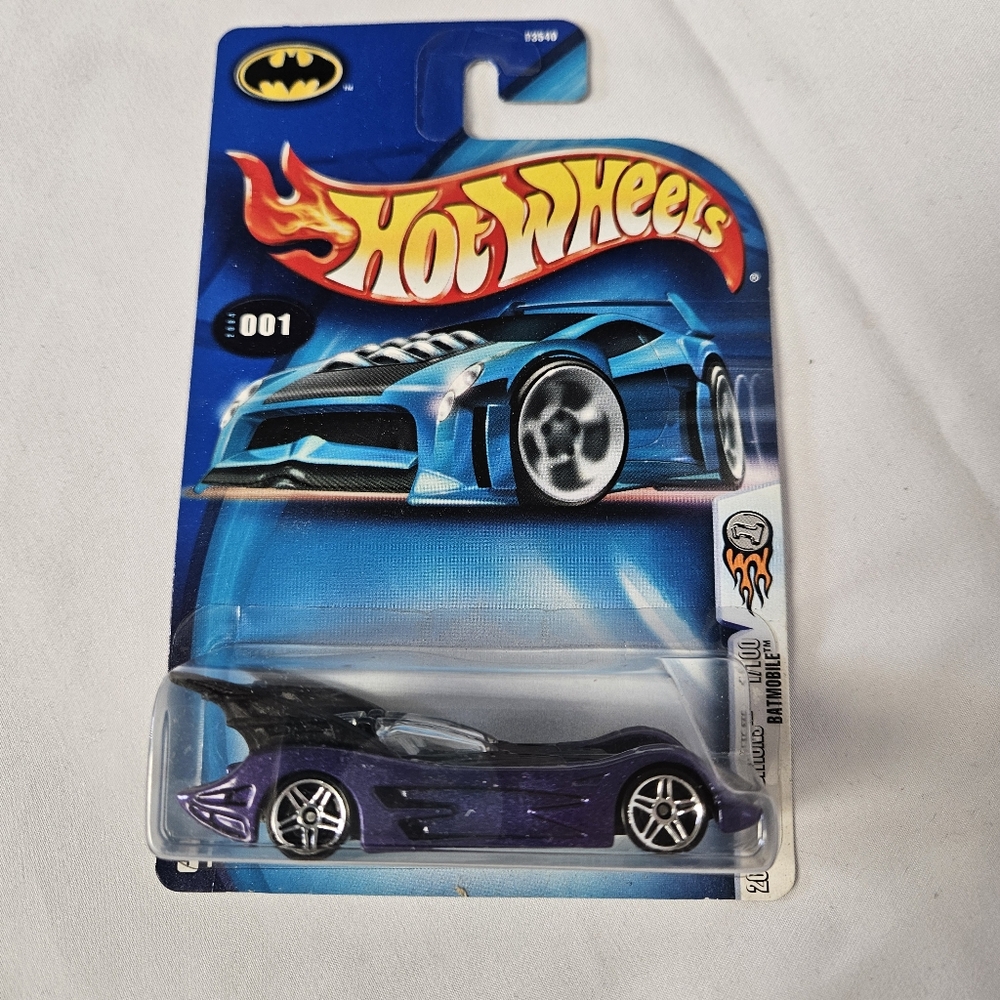 Hot Wheels 2004 First Editions Collector #001 Batmobile‎ Purple Batman 1:64 Car